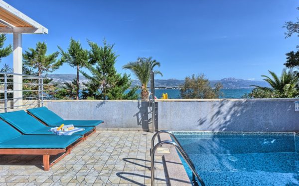 Croatia Trogir area beach front villa for sale
