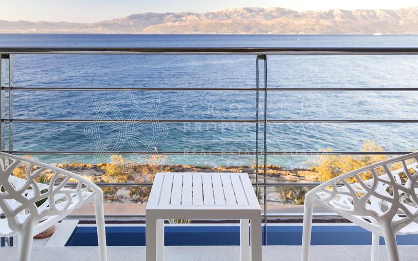 Croatia Brac island waterfront luxury villa for sale with pool