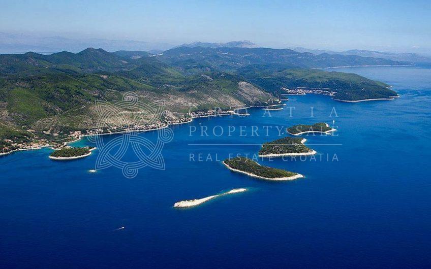 Croatia Korcula island sea view land for sale
