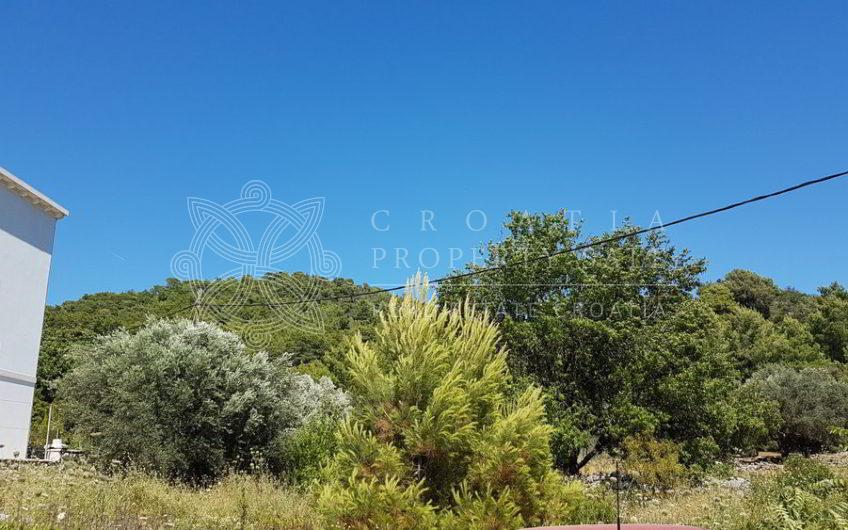 Croatia Korcula seafront land for sale with building permit and project