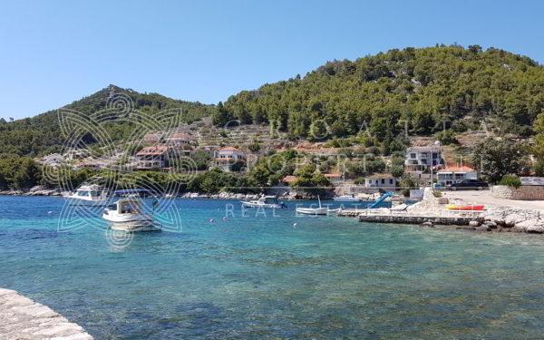 Croatia Korcula seafront land for sale with building permit and project
