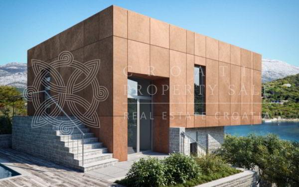Croatia Korcula town area waterfront modern villa with pool for sale