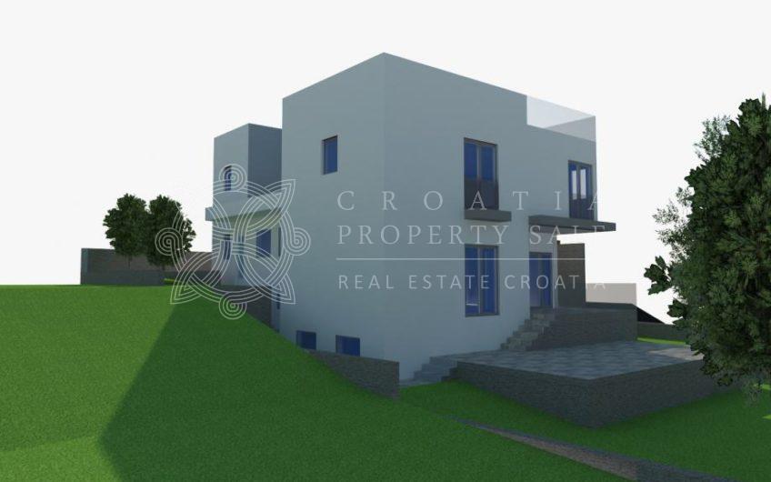 Croatia Omis area sea view land for sale with building permit