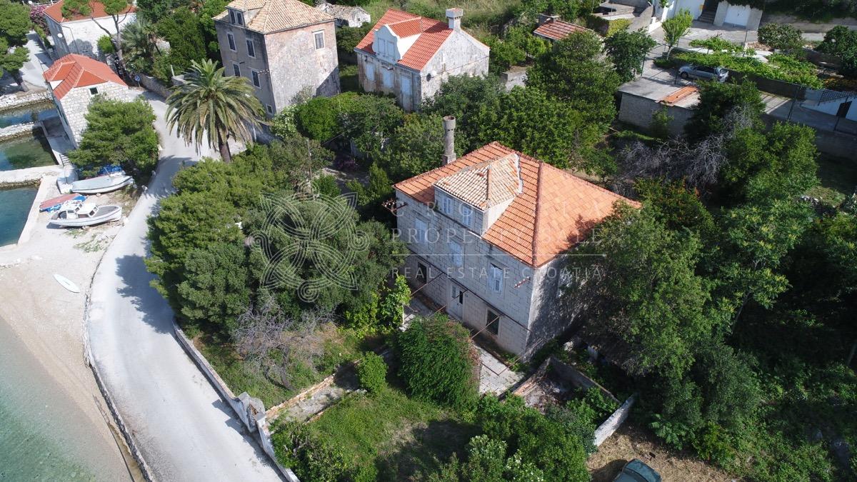 Croatia Orebic beachfront stone house for sale