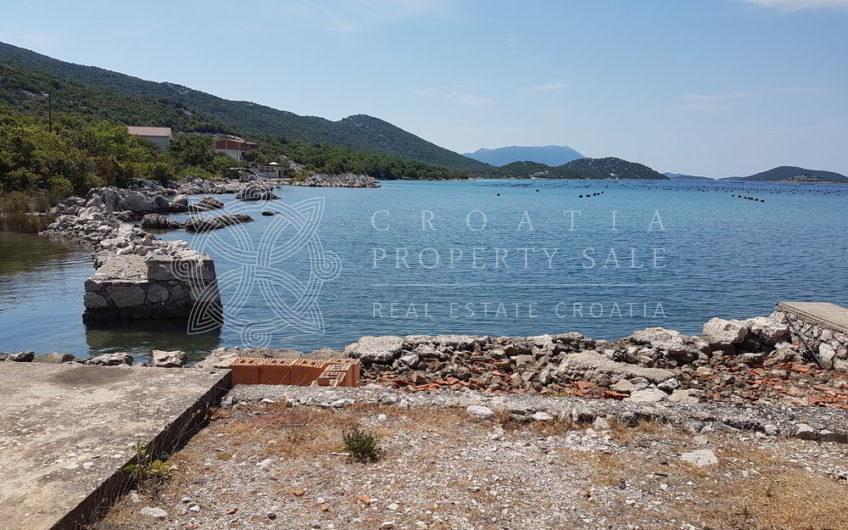 Croatia Peljesac waterfront house for sale near new bridge