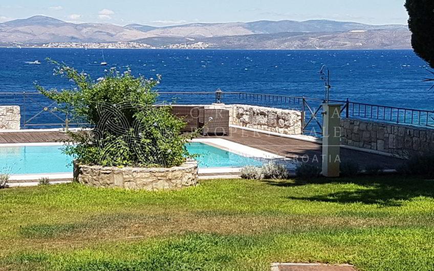 Croatia Solta island waterfront luxury historic villa for sale with yacht mooring