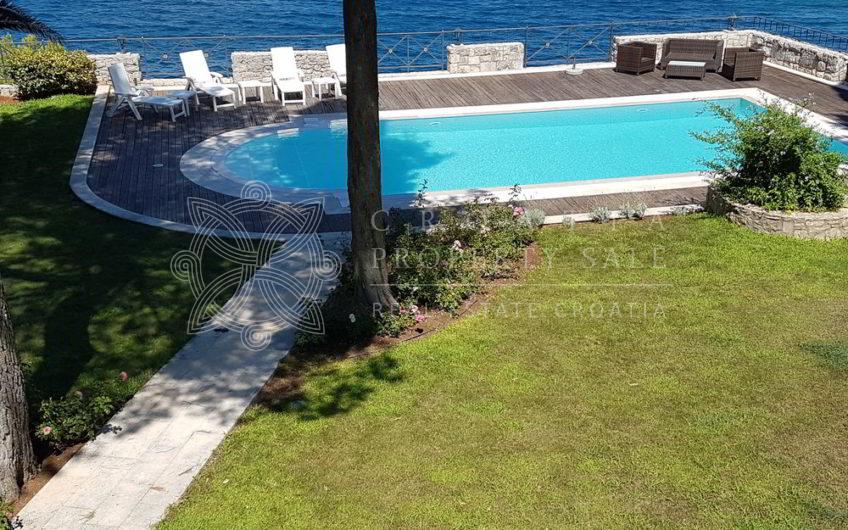 Croatia Solta island waterfront luxury historic villa for sale with yacht mooring