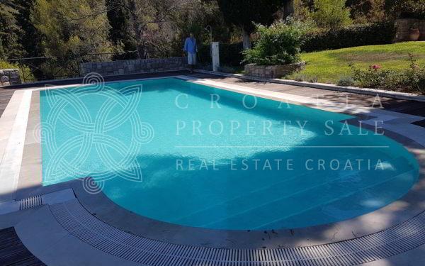 Croatia Solta island waterfront luxury historic villa for sale with yacht mooring