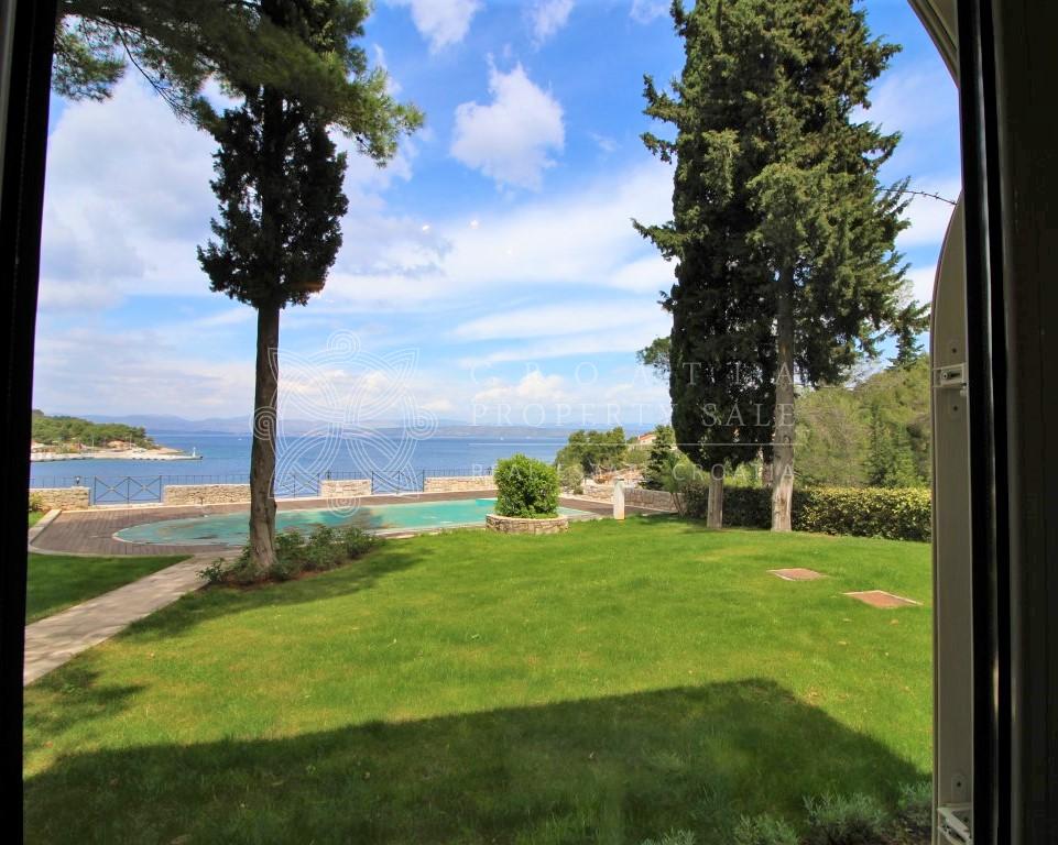 Croatia Solta island waterfront luxury historic villa for sale with yacht mooring