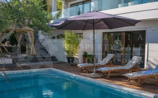 Croatia Trogir area waterfront luxury villa for sale