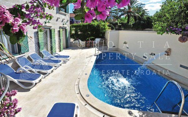 Croatia island Brac sea view villa with pool for sale
