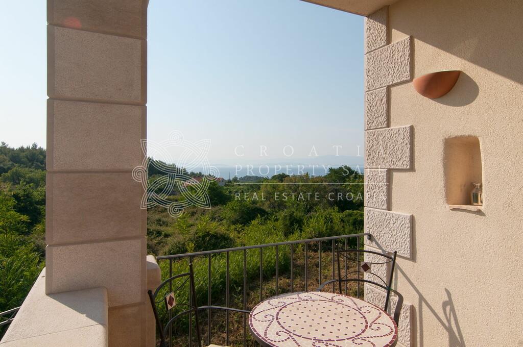 Croatia island Brac sea view villa with pool for sale