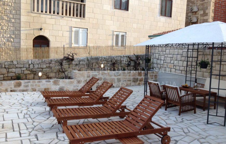 Croatia island Brac seafront villa with pool for sale