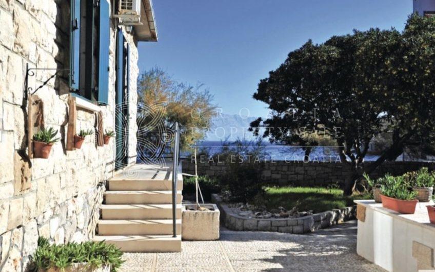 Croatia island Brac seafront villa with pool for sale