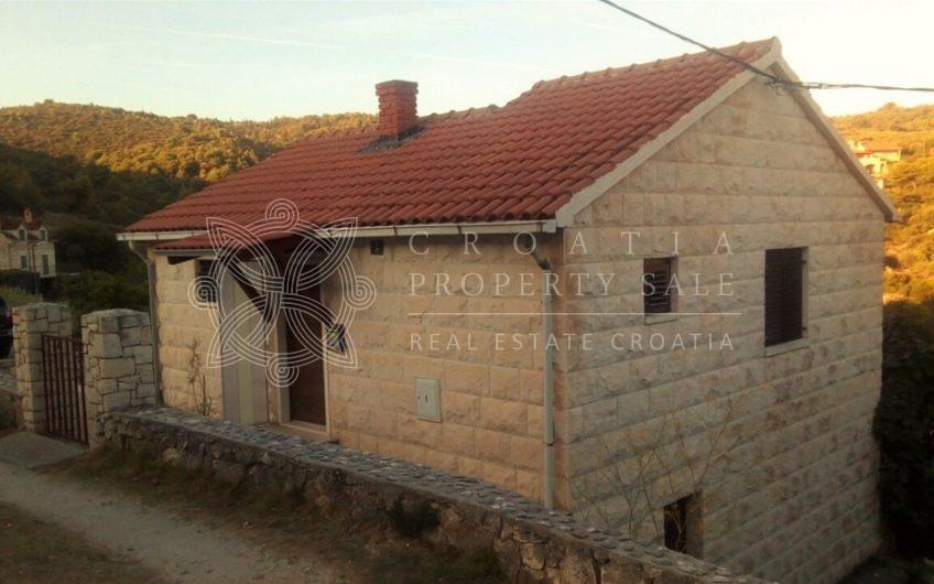 Croatia island Brac stone sea view house for sale