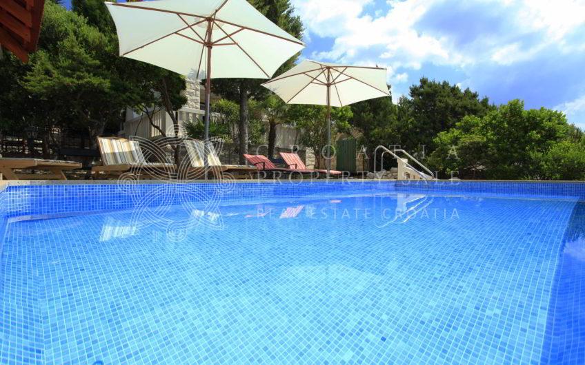 Croatia island Korcula beachfront villa with pool for sale