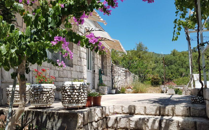 Croatia island Korcula sea view stone house for sale