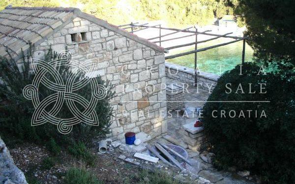 Croatia island Korcula stone waterfront villa for sale