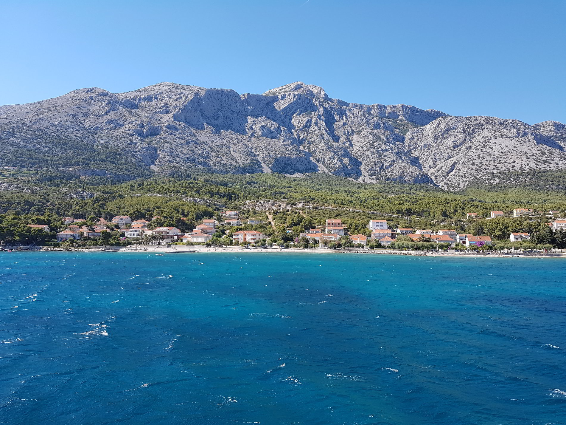 SOLD! Croatia Peljesac Orebic area beachfront stone villa for sale Real