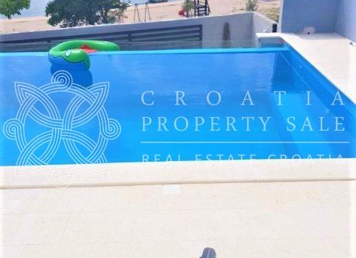 Croatia Zadar area seafront house for sale with pool