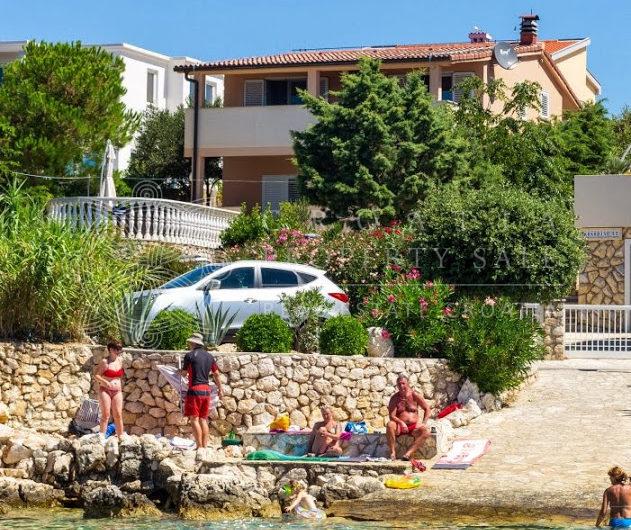 Croatia Pag island Beachfront villa with pool for sale