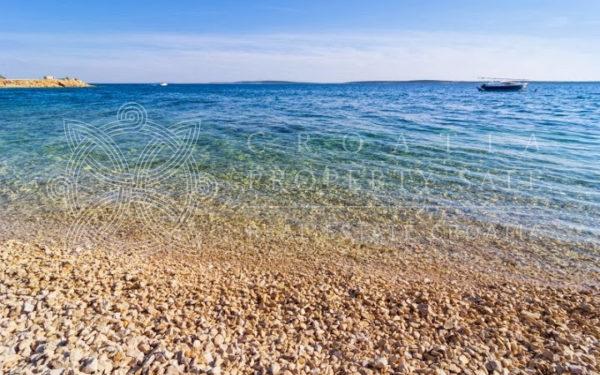 Croatia Pag island Beachfront villa with pool for sale