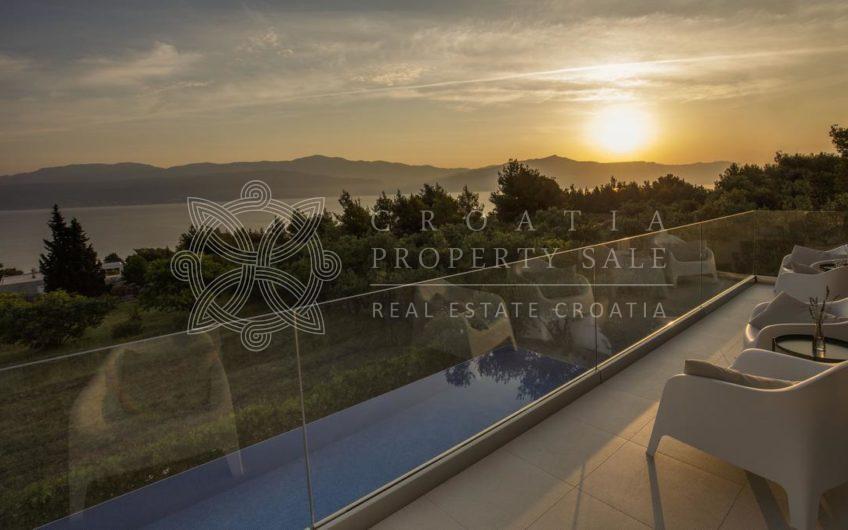 Croatia island Brac sea view Pool villa for sale