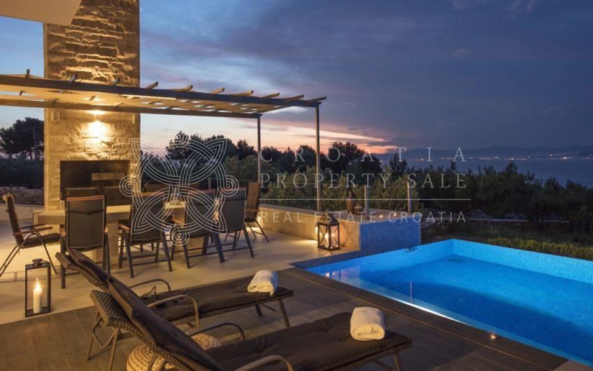 Croatia island Brac sea view Pool villa for sale