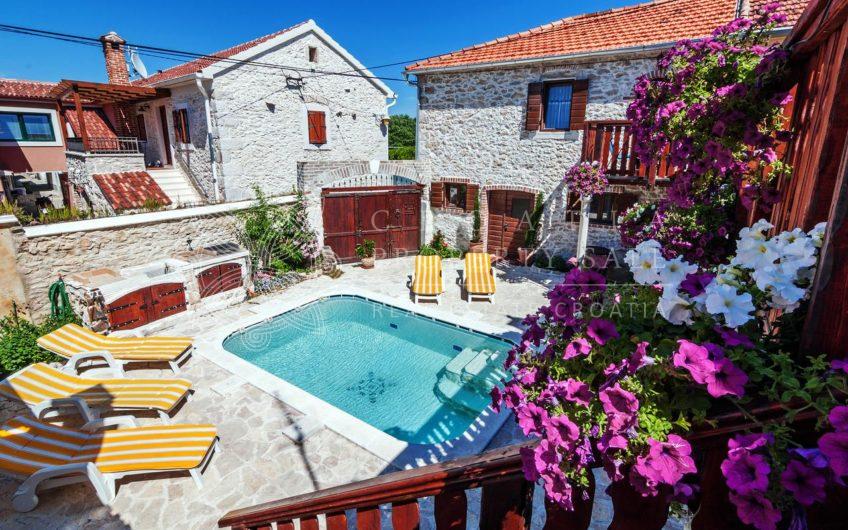 Croatia Dalmatia Zadar renovated stone house with pool for sale