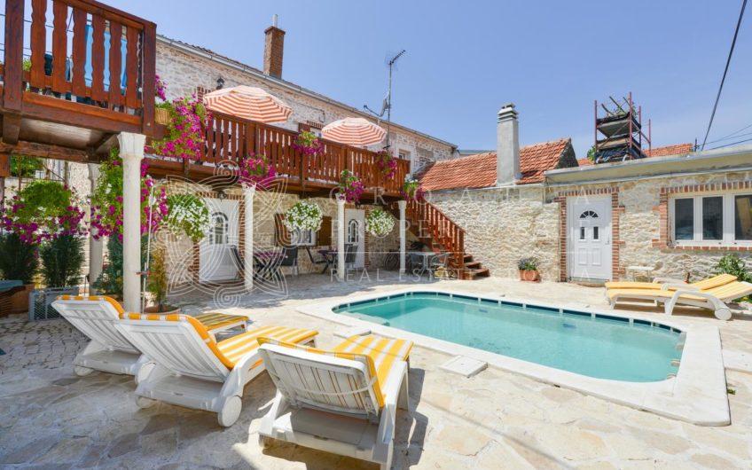 Croatia Dalmatia Zadar renovated stone house with pool for sale