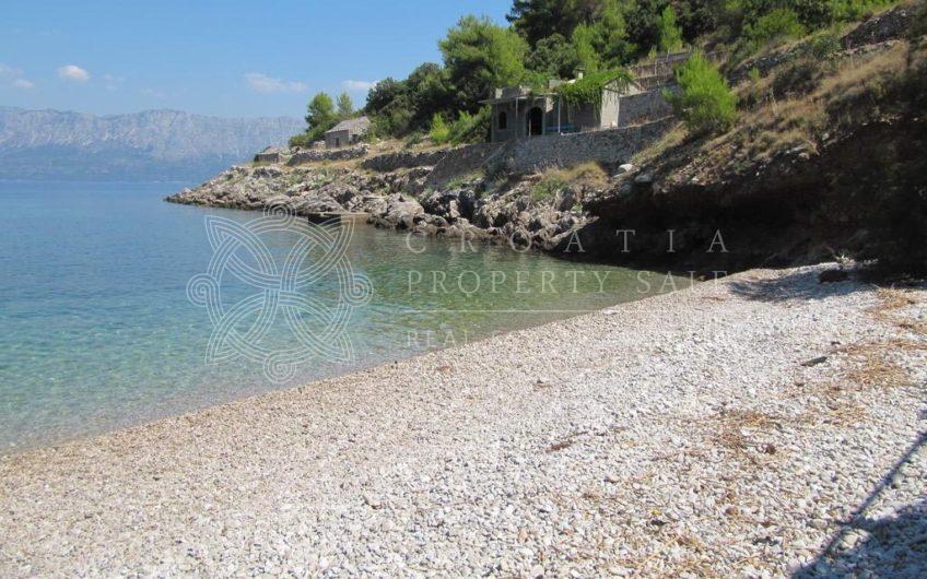 Croatia Hvar island sea view land for sale near beach