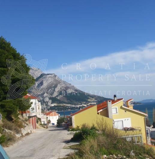 Croatia Omis land for sale with panoramic sea view