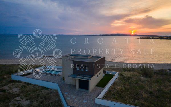 Croatia Zadar area Modern seafront villa with pool for sale