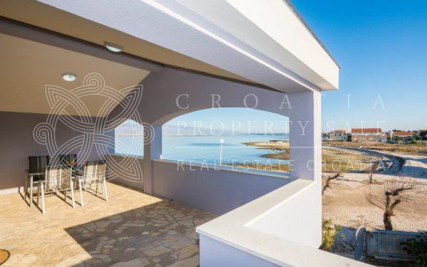 Croatia Zadar area seafront house on the beach for sale