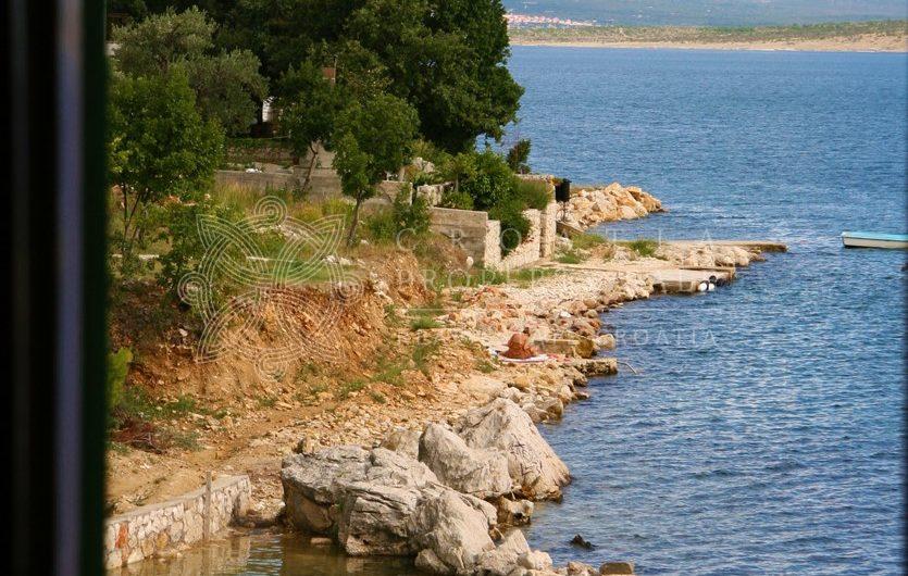 Croatia Zadar area waterfront stone house with boat mooring for sale