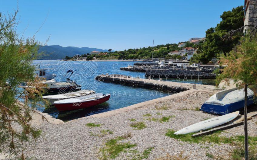 Waterfront stone house for sale Orebic area Peljesac Croatia