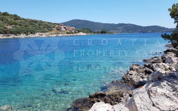 Croatia Korcula island seaside land for sale