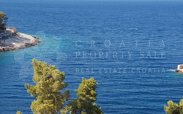 Croatia Korcula island waterfront house for sale with boat mooring