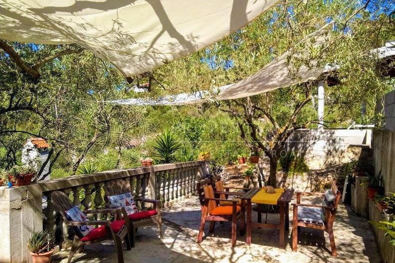 Croatia Korcula island waterfront house for sale with boat mooring