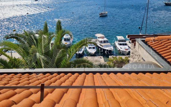 Croatia Korcula island waterfront villa for sale with boat mooring