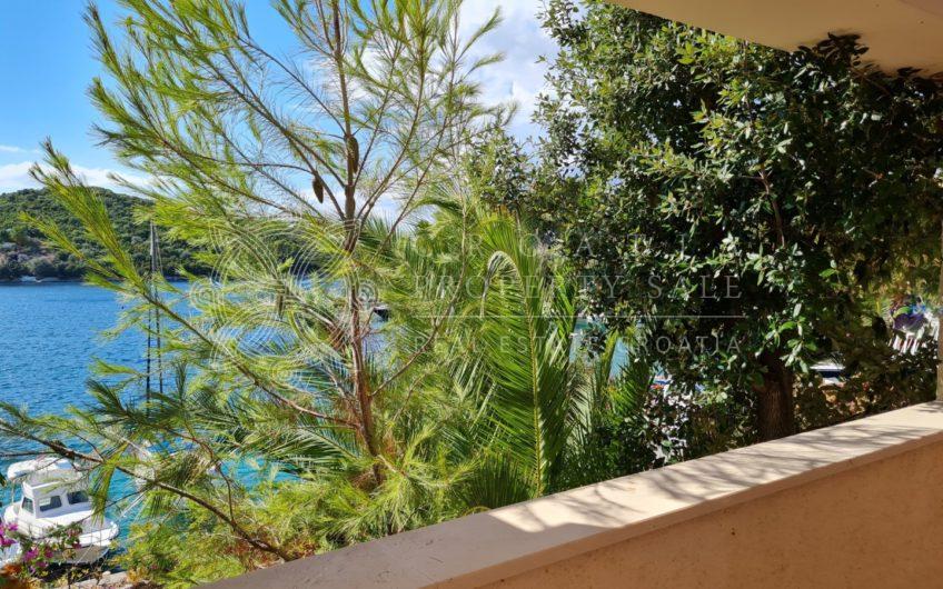 Croatia Korcula island waterfront villa for sale with boat mooring