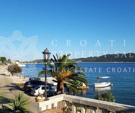 Croatia Orebic area waterfront stone house for sale