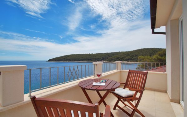 Croatia Korcula island frontline villa for sale directly on the beach