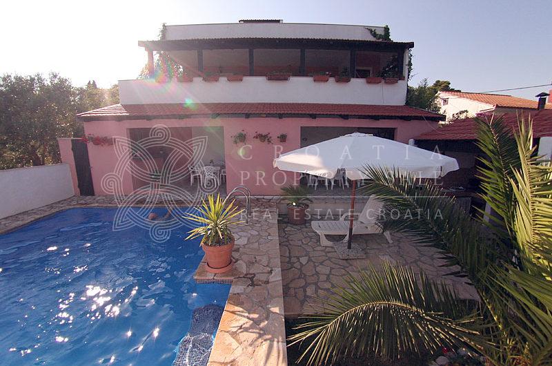 Croatia Solta island villa with pool by the sea for sale