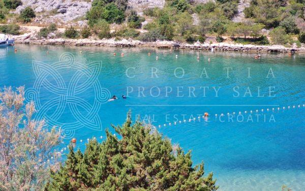 Croatia Sibenik area two seafront villas with pool for sale