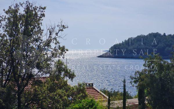 Croatia Korcula island building land for sale with panoramic sea view