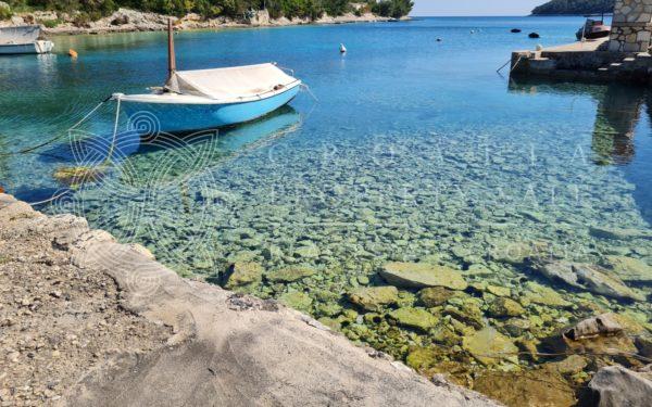Croatia Korcula island sea front house for sale with a boat mooring