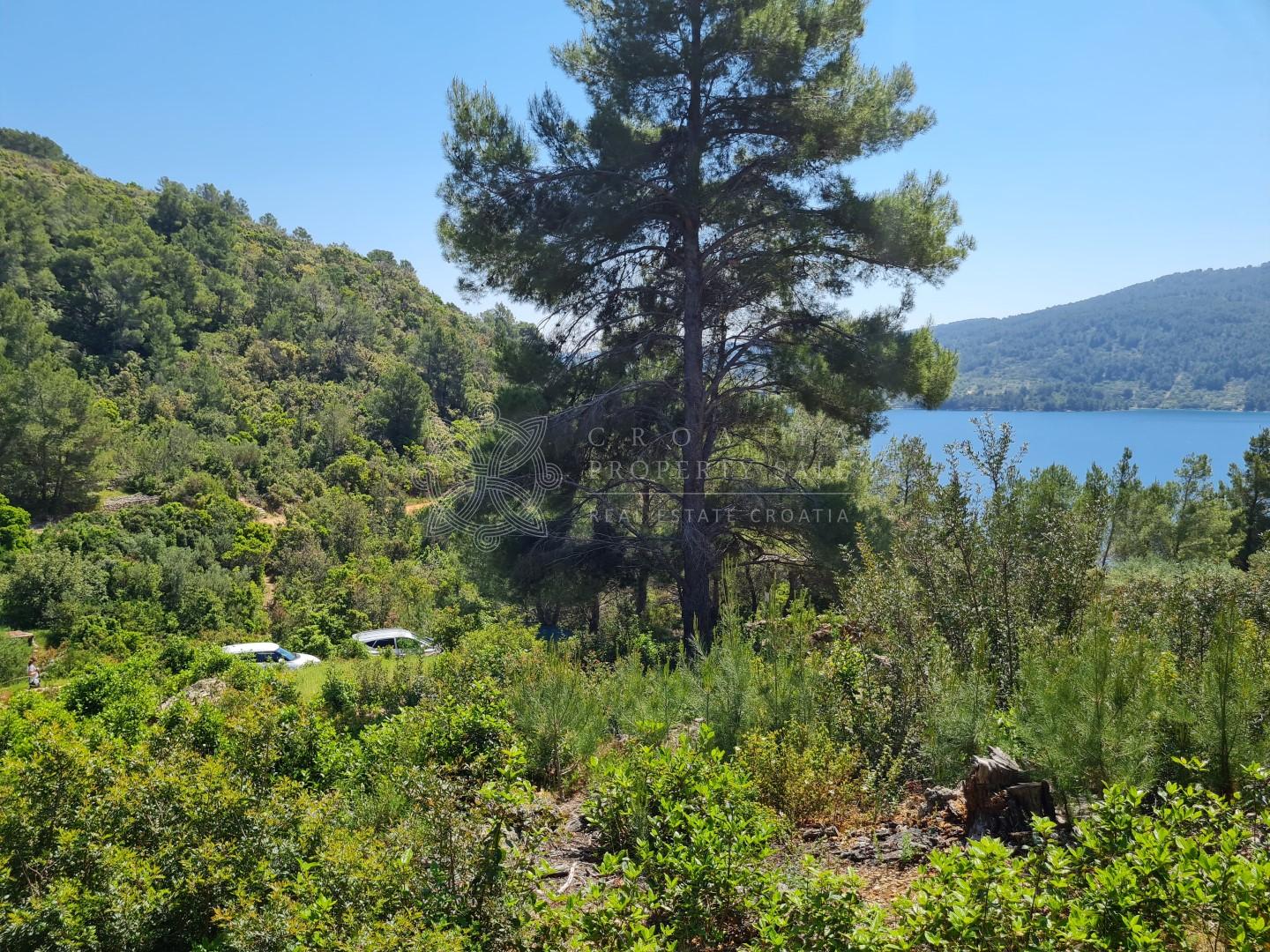 Croatia Korcula island sea view building land plot for sale