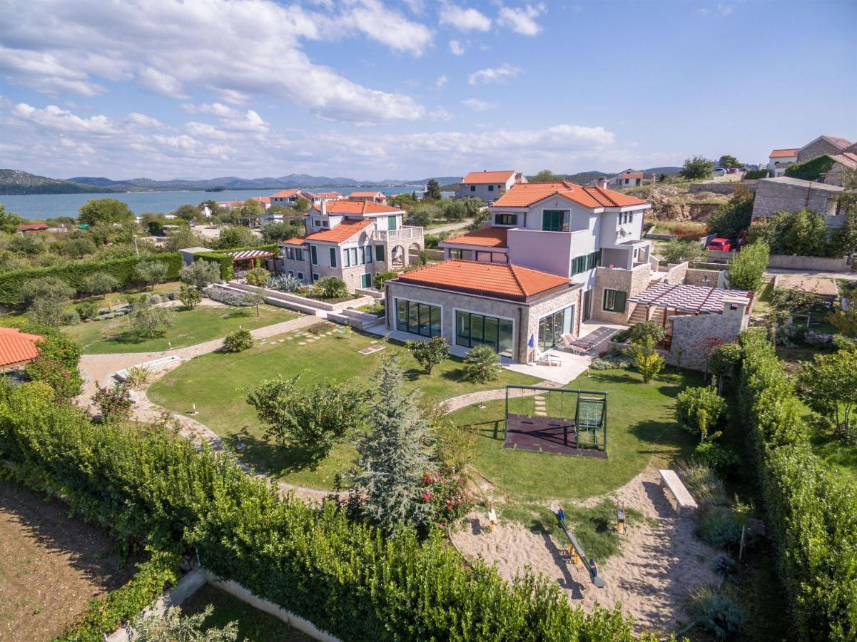 Two seafront villas with pool for sale Sibenik area Croatia