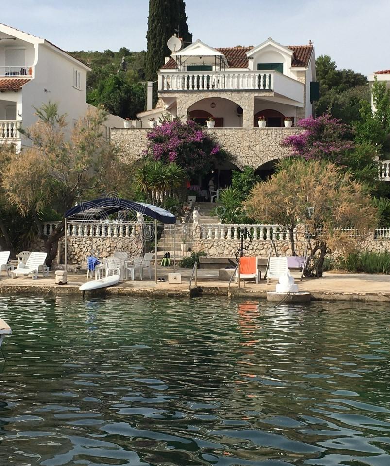 Croatia Trogir Riviera large waterfront house with four apartments for sale